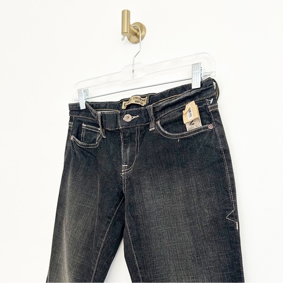 NEW Deadstock Old Navy Y2K Black Ultra Low Rise Bootcut Jeans Vtg Size 2 short - Picture 5 of 12